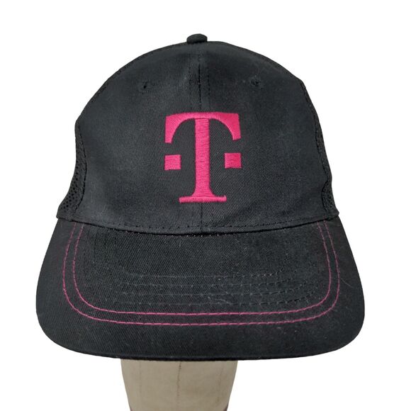 T Mobile Tuesdays Cell Phone Black Pink Adjustable Hat Embroidered OSFA Logo - Picture 1 of 11